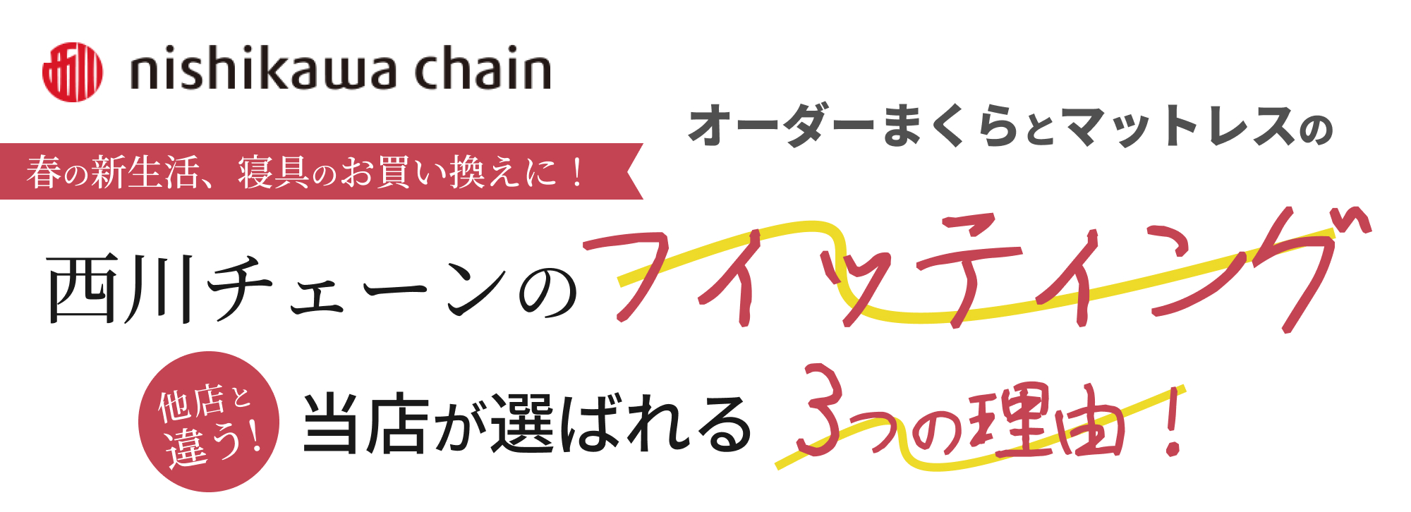 オーダーまくらとマットレスのフィッティング